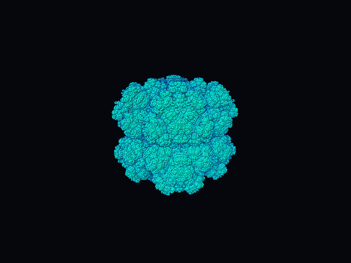 A symmetric crystalline KIFS fractal for hologram-style displays